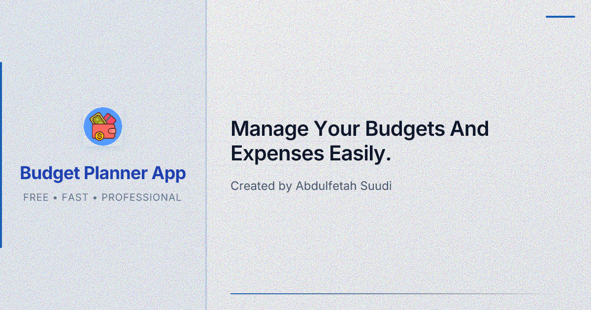 Budget Planner Super App
